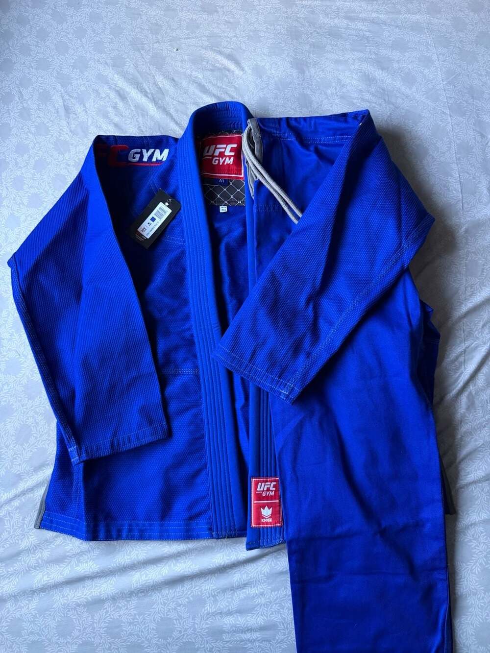 NWT Kingz x UFC Gym Kimono BJJ Gi Set Men's Size A1 Blue Jiu Jitsu Uniform New